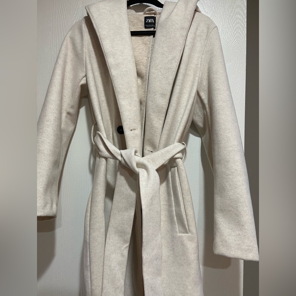 Zara Hooded Trench Coat